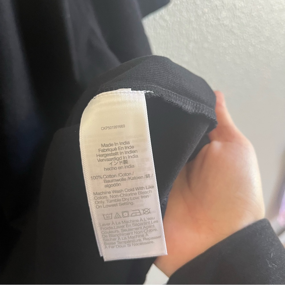 NWT Madewell Black The Perfect Crewneck Tee in Allday Jersey Large - Picture 7 of 8